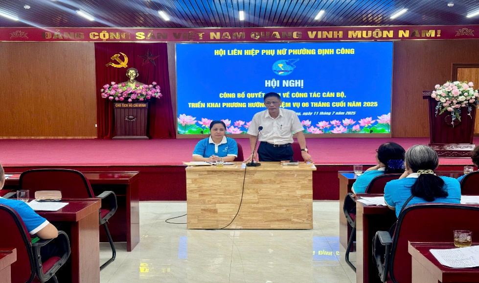 Thành lập Hội Liên hiệp Phụ nữ phường Định Công: Phát huy truyền thống “Ba đảm đang”, khẳng định vai trò phụ nữ thời kỳ mới