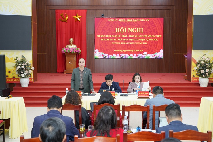 Xã Chuyên Mỹ rà soát toàn diện nhiệm vụ năm 2025, thống nhất trọng tâm điều hành năm 2026