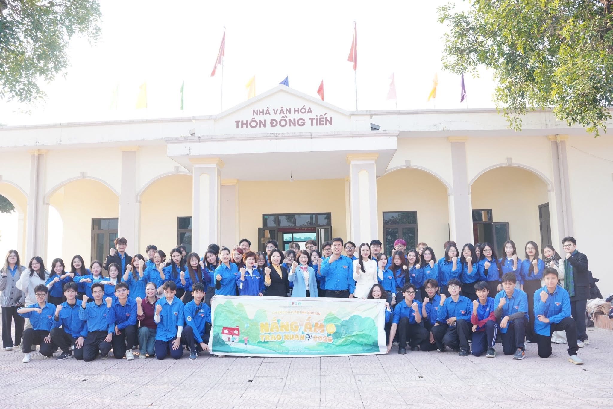 Xã Phượng Dực đón 110 sinh viên Đại học Kinh tế Quốc dân tham gia hoạt động tình nguyện, an sinh xã hội