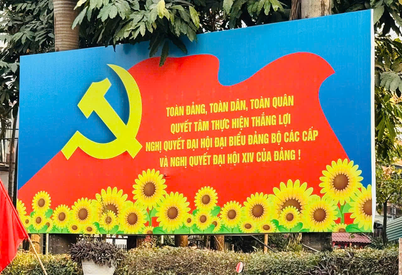 Xã Ô Diên rực rỡ sắc xuân, đồng bộ tuyên truyền chào mừng Đại hội XIV của Đảng và bầu cử HĐND, Quốc hội nhiệm kỳ 2026-2031