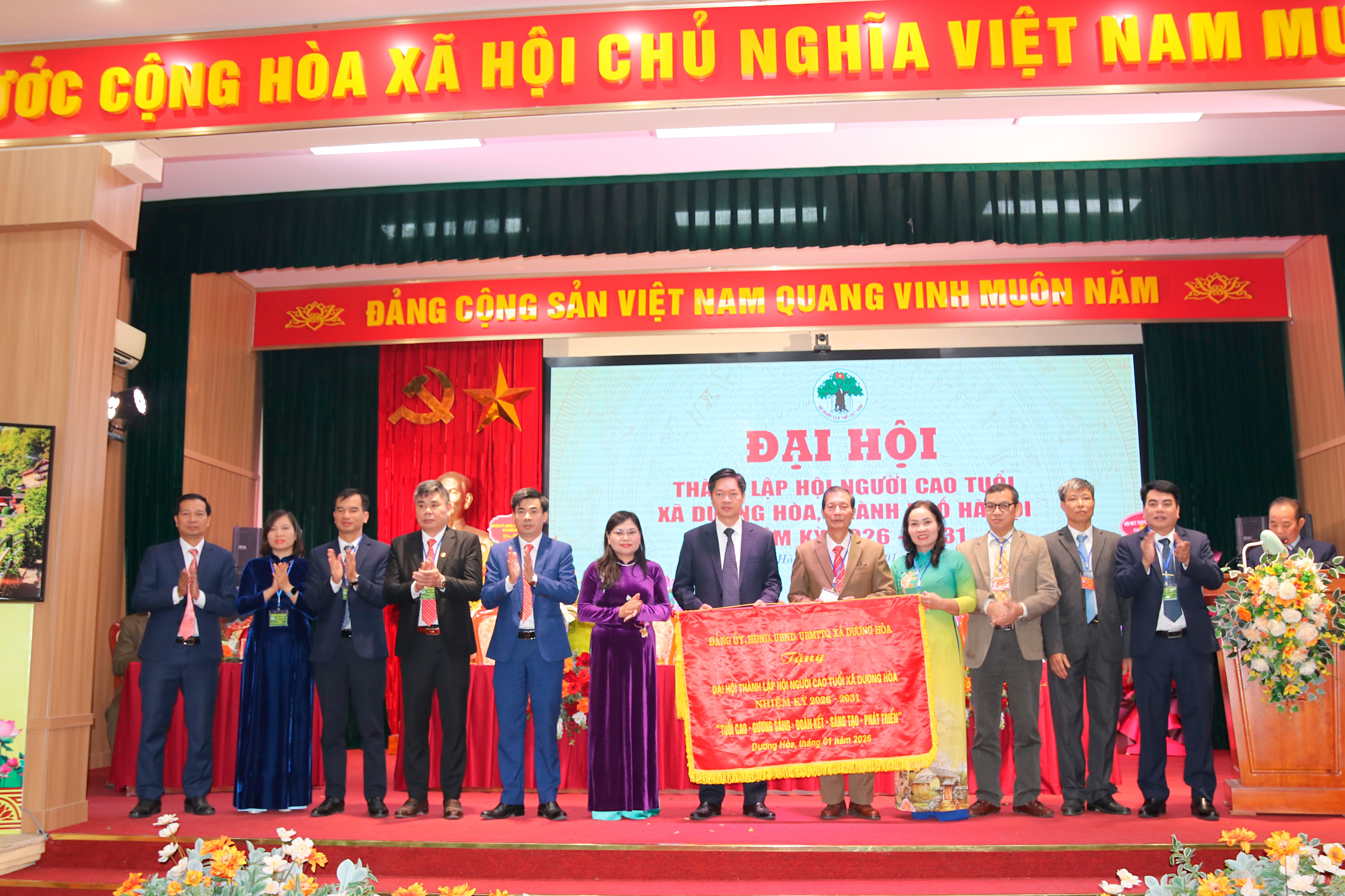 Xã Dương Hòa phát huy vai trò của người cao tuổi sau tinh gọn bộ máy chính quyền