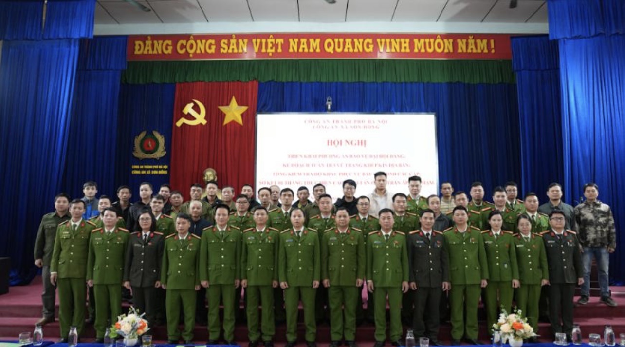 Công an xã Sơn Đồng triển khai phương án bảo vệ Đại hội XIV của Đảng, giữ vững an ninh trật tự trước thềm bầu cử