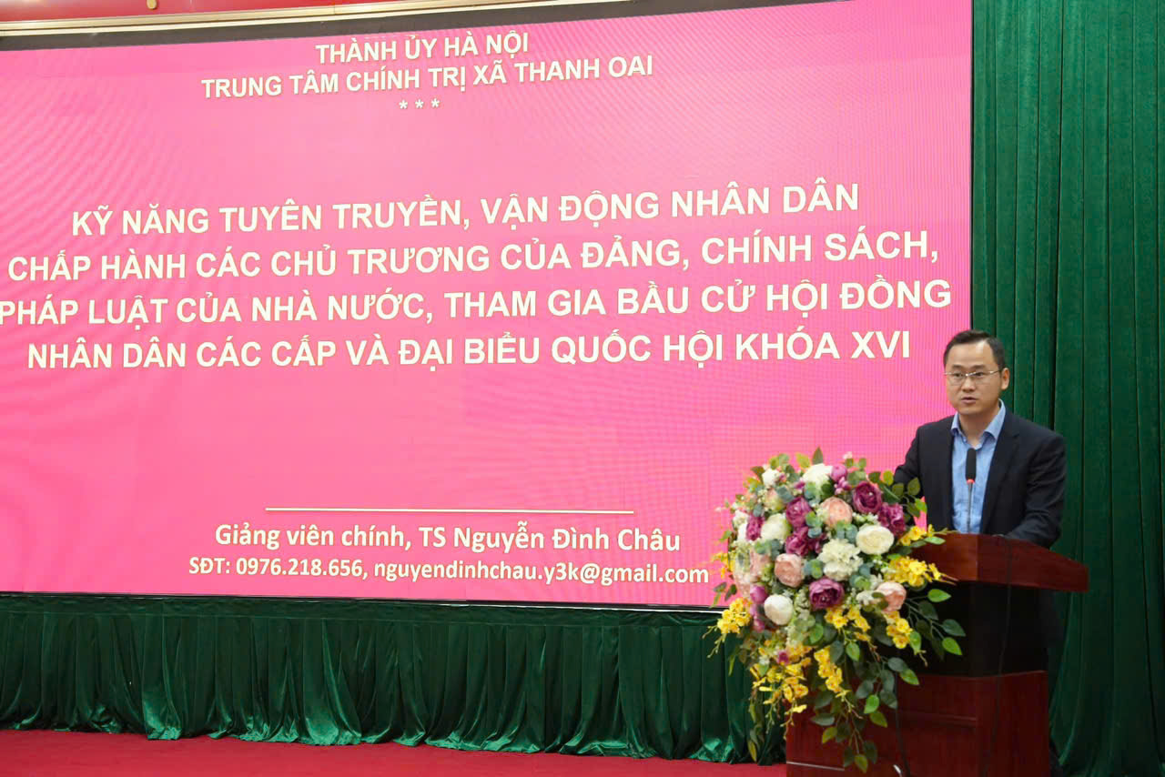 Bồi dưỡng kỹ năng tuyên truyền, vận động nhân dân trong thực hiện chủ trương của Đảng, chính sách, pháp luật của Nhà nước