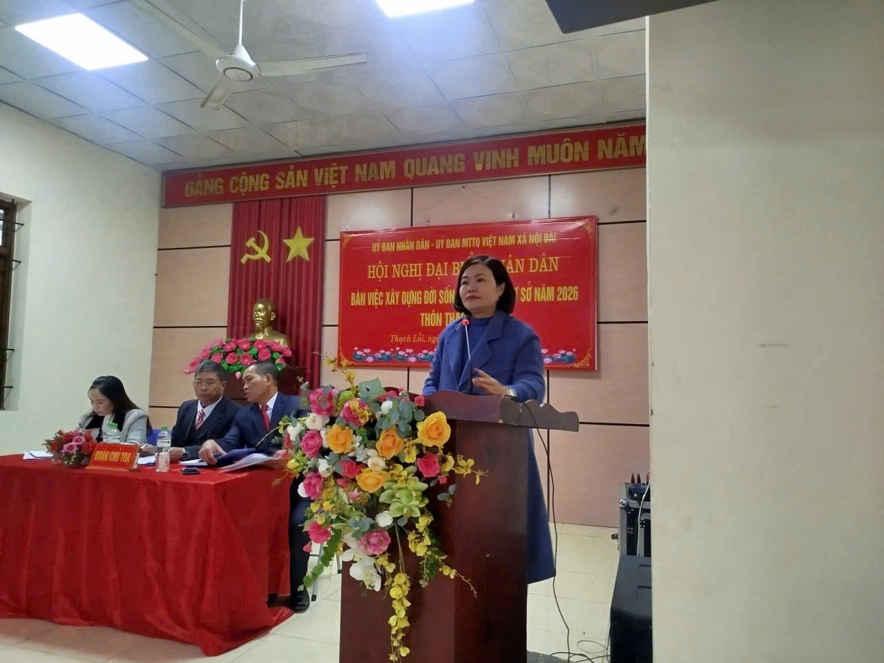 Xã Nội Bài tổ chức điểm hội nghị đại biểu nhân dân năm 2026 tại thôn Thạch Lỗi