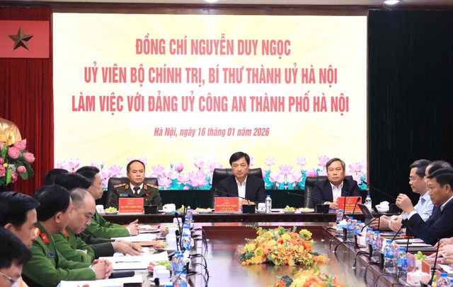 Phát huy vai trò Công an Thủ đô trong bảo đảm an ninh, trật tự và kiến tạo phát triển Hà Nội