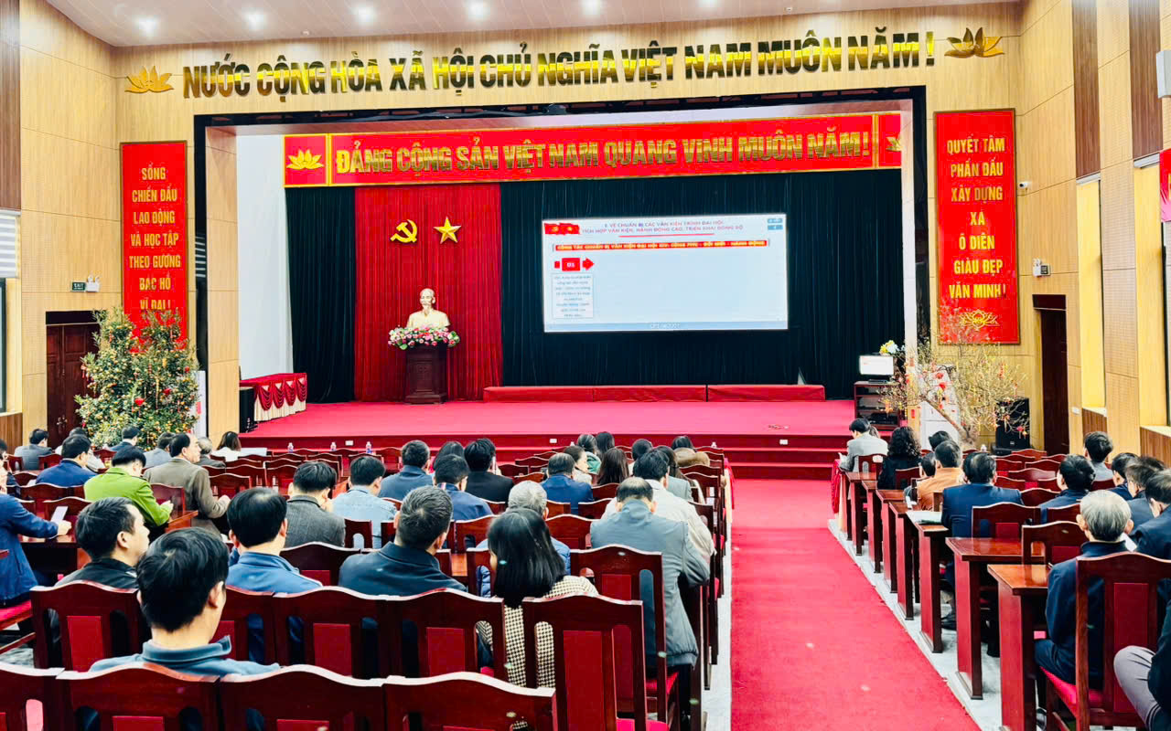 Xã Ô Diên kịp thời quán triệt tinh thần Đại hội XIV, tạo chuyển động mới trong toàn Đảng bộ