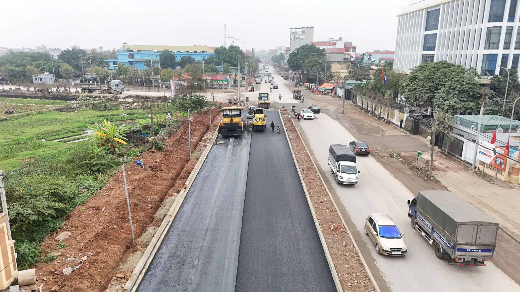 Xã Quảng Oai tăng tốc giải phóng mặt bằng Quốc lộ 32, siết chặt kỷ cương, tạo đồng thuận trong nhân dân