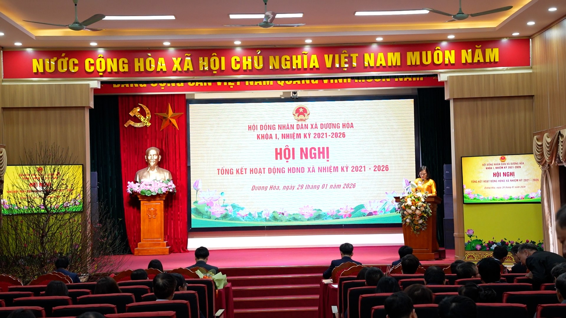 HĐND xã Dương Hoà tổng kết hoạt động nhiệm kỳ 2021-2026: Khẳng định vai trò cơ quan dân cử ở cơ sở