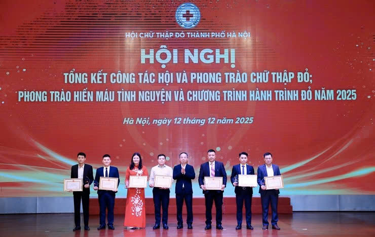Hội Chữ thập đỏ Hà Nội phát huy vai trò nòng cốt trong hoạt động nhân đạo và hiến máu tình nguyện năm 2025