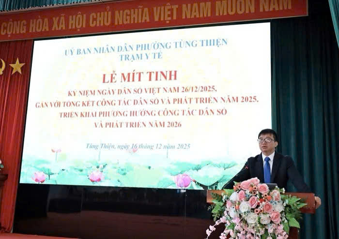 Phường Tùng Thiện tổng kết công tác dân số năm 2025, hướng tới nâng cao chất lượng dân số trong giai đoạn mới