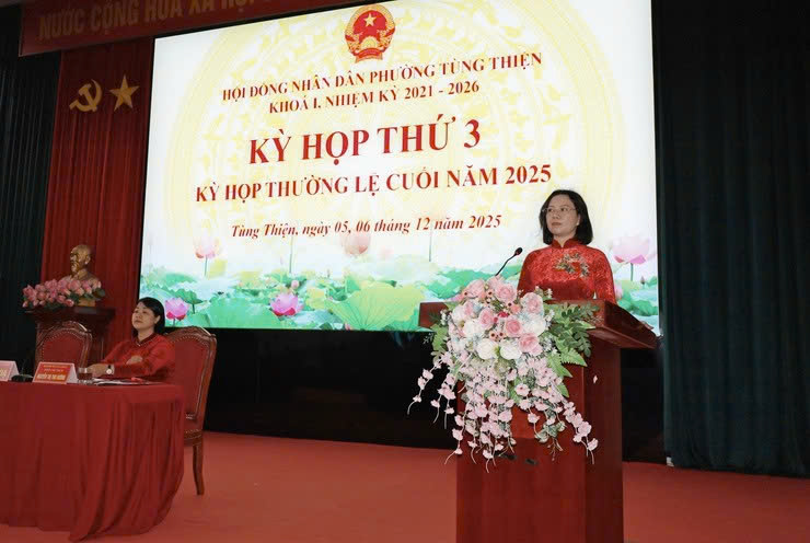 HĐND phường Tùng Thiện quyết nghị các giải pháp trọng tâm, tạo đà phát triển năm 2026