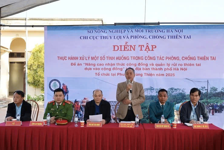Diễn tập phòng, chống thiên tai, nâng cao năng lực ứng phó từ cơ sở