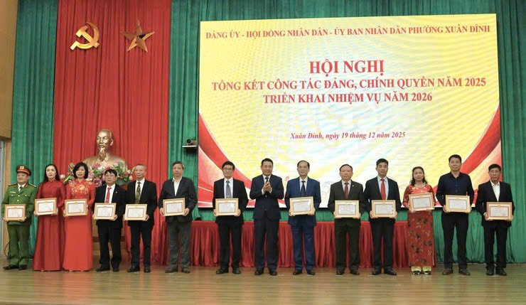 Phường Xuân Đỉnh tổng kết công tác năm 2025, xác định quyết tâm bứt phá trong năm 2026