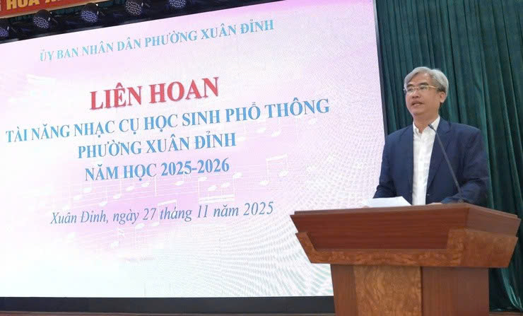 Phường Xuân Đỉnh tổ chức Liên hoan Tài năng Nhạc cụ học sinh phổ thông lần thứ I
