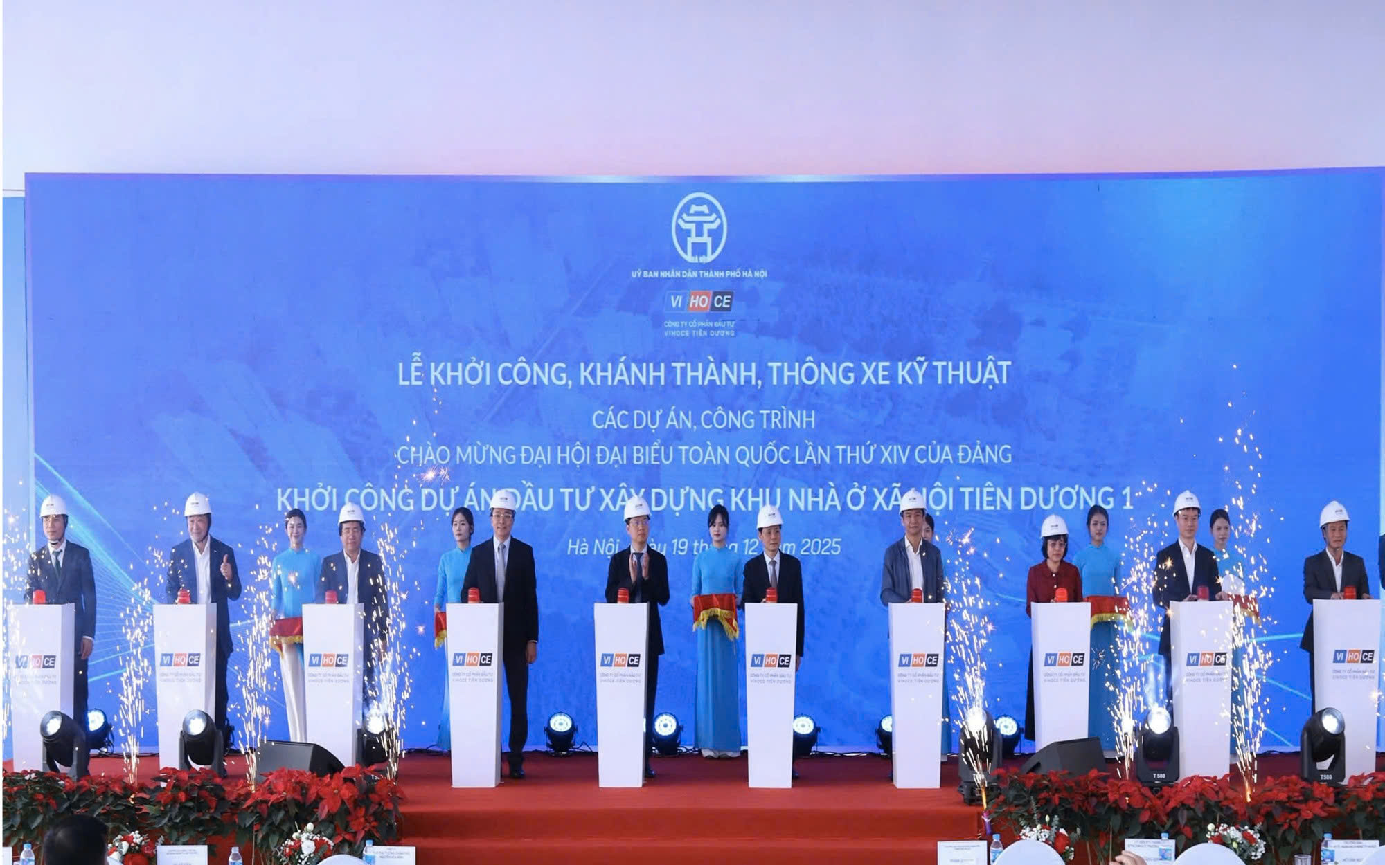 Hà Nội khởi công Khu nhà ở xã hội Tiên Dương 1, tạo điểm nhấn an sinh chào mừng Đại hội XIV của Đảng