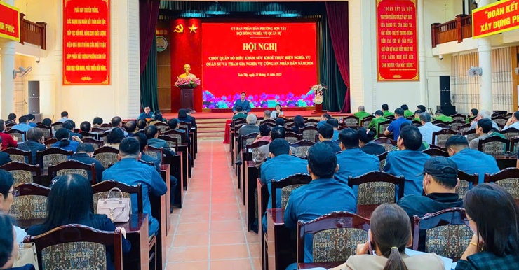 Phường Sơn Tây chốt quân số đủ điều kiện khám sức khỏe nghĩa vụ quân sự năm 2026