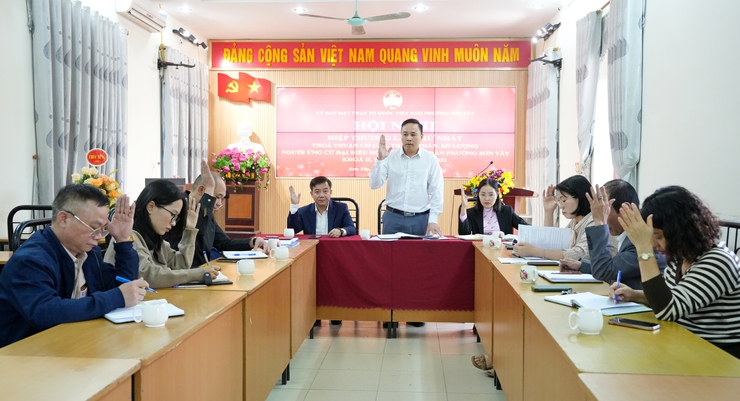 MTTQ phường Sơn Tây hiệp thương lần thứ nhất, thống nhất cơ cấu, thành phần người ứng cử đại biểu HĐND nhiệm kỳ 2026-2031