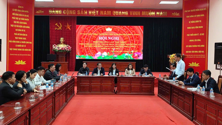 Phường Phú Lương thống nhất cơ cấu, thành phần người ứng cử đại biểu HĐND phường nhiệm kỳ 2026-2031