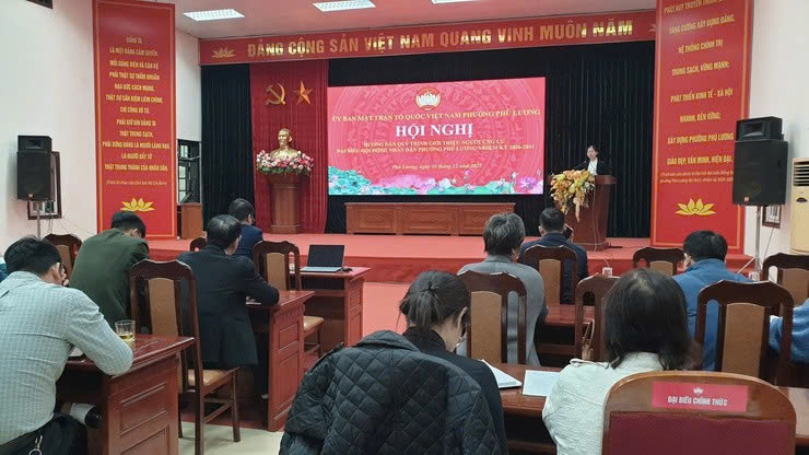 Phường Phú Lương hướng dẫn quy trình giới thiệu người ứng cử đại biểu HĐND phường nhiệm kỳ 2026-2031