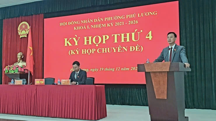 HĐND phường Phú Lương thông qua nghị quyết về biên chế và thành lập đoàn giám sát bầu cử