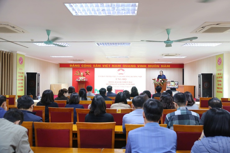 Phường Dương Nội phát động ủng hộ đồng bào miền Trung - Tây Nguyên khắc phục hậu quả mưa lũ