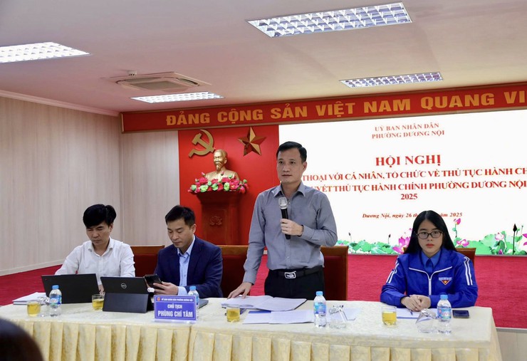 Phường Dương Nội đối thoại với thanh niên: Khơi dậy khát vọng, đồng hành cùng chính quyền trong kỷ nguyên mới