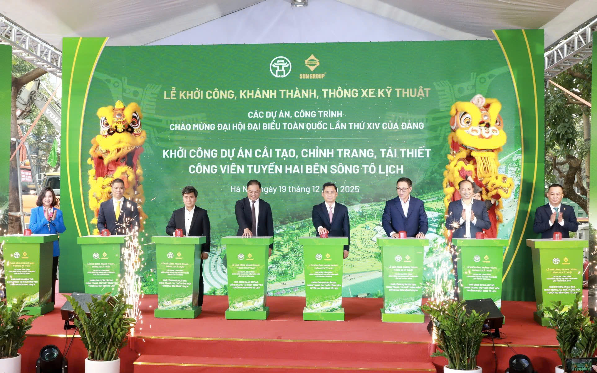 Khởi công công viên hai bên sông Tô Lịch, kiến tạo biểu tượng văn hóa mới của Thủ đô
