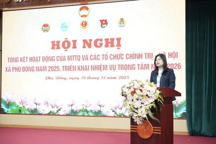 MTTQ xã Phù Đổng phát huy sức mạnh đại đoàn kết, tạo nền tảng thực hiện nhiệm vụ năm 2026