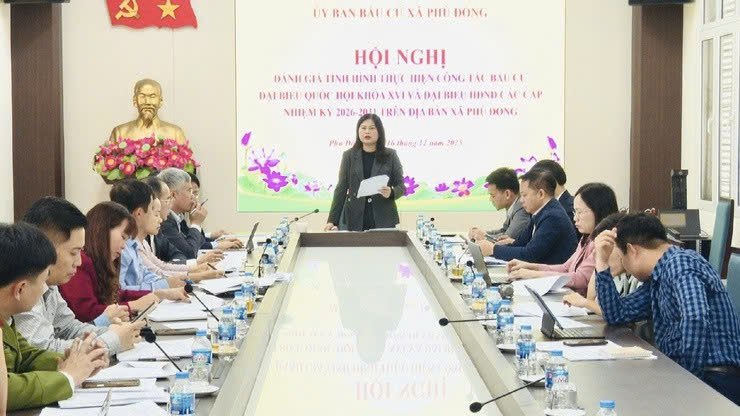 Xã Phù Đổng rà soát tiến độ, chủ động triển khai công tác bầu cử nhiệm kỳ 2026-2031