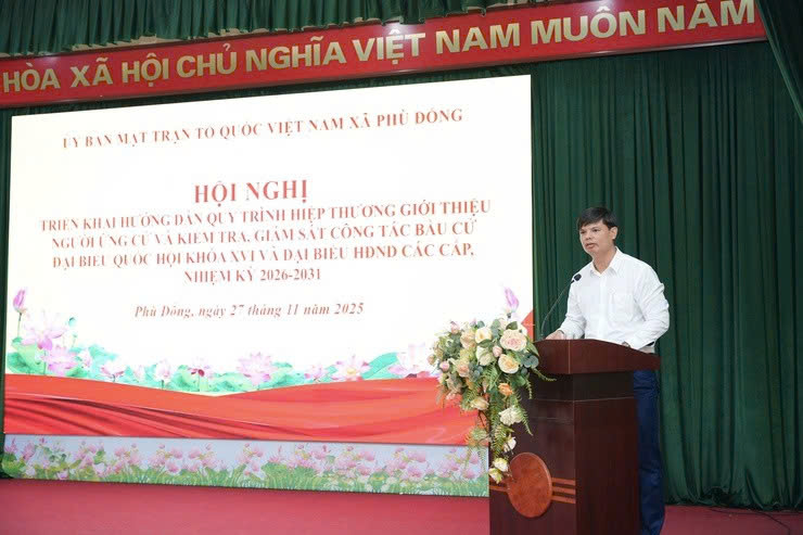 Xã Phù Đổng triển khai đồng bộ công tác bầu cử đại biểu Quốc hội khóa XVI và đại biểu HĐND các cấp nhiệm kỳ 2026-2031