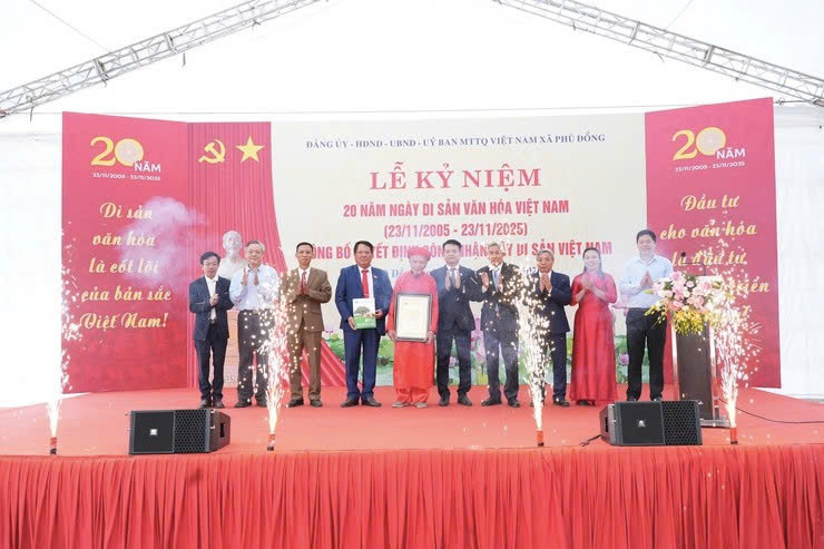 Xã Phù Đổng kỷ niệm 20 năm Ngày Di sản Văn hóa Việt Nam, cây Quéo hơn 400 năm tuổi được công nhận Cây Di sản Việt Nam