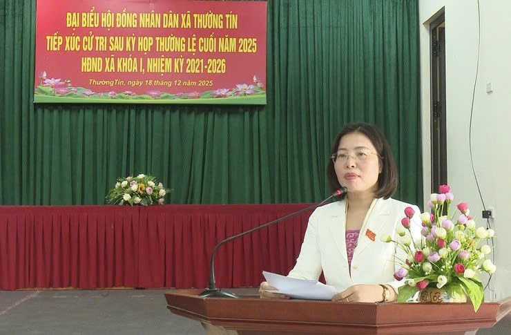 Đại biểu HĐND xã Thường Tín tiếp xúc cử tri sau kỳ họp cuối năm: Ghi nhận đồng thuận, lắng nghe kiến nghị từ cơ sở