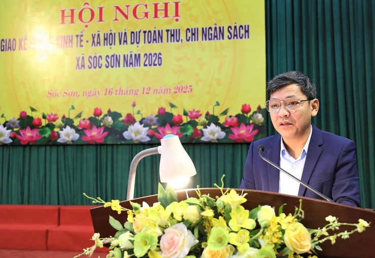 Xã Sóc Sơn giao kế hoạch kinh tế - xã hội năm 2026, quyết tâm vượt chỉ tiêu thu ngân sách