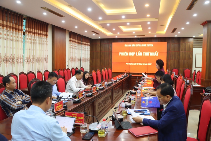 Xã Phú Xuyên triển khai đồng bộ công tác chuẩn bị bầu cử qua phiên họp thứ nhất của Ủy ban bầu cử xã