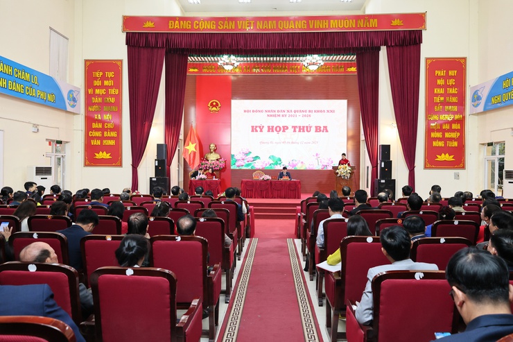 HĐND xã Quảng Bị bế mạc kỳ họp thứ ba, thống nhất các chỉ tiêu phát triển năm 2026
