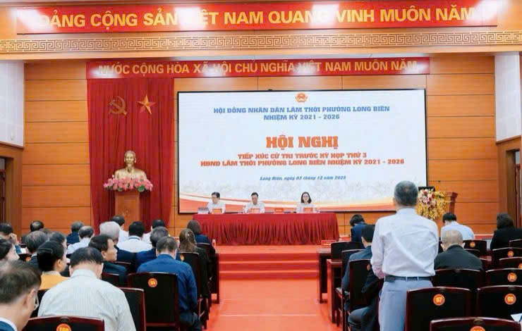 Phường Long Biên lắng nghe ý kiến cử tri trước kỳ họp thứ ba HĐND lâm thời