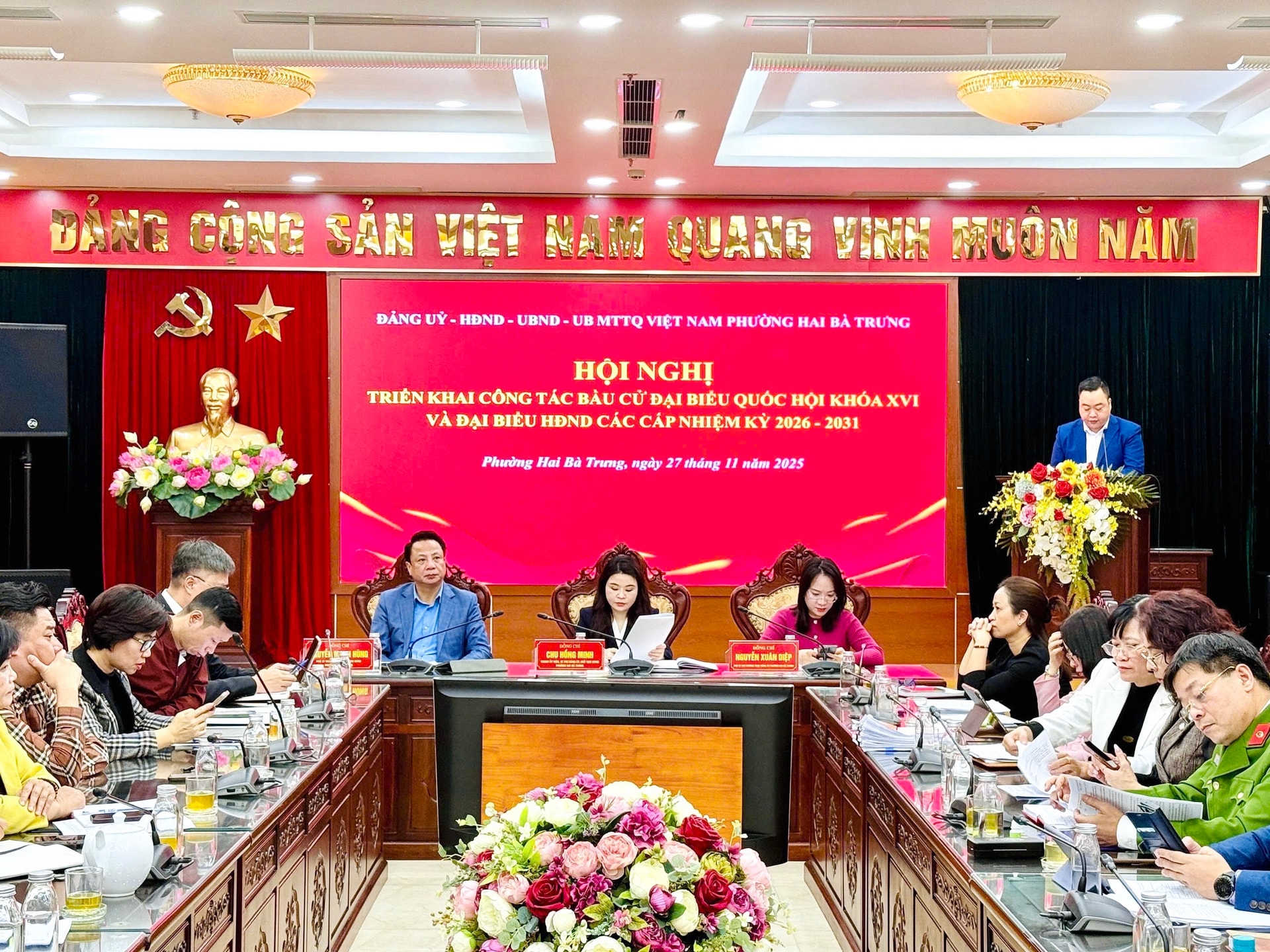 Phường Hai Bà Trưng triển khai toàn diện công tác bầu cử đại biểu Quốc hội khóa XVI và đại biểu HĐND các cấp