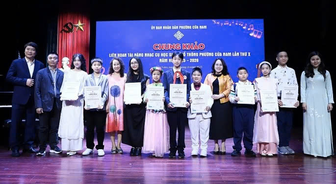 Phường Cửa Nam lan tỏa năng khiếu âm nhạc học đường qua Liên hoan tài năng nhạc cụ lần thứ I