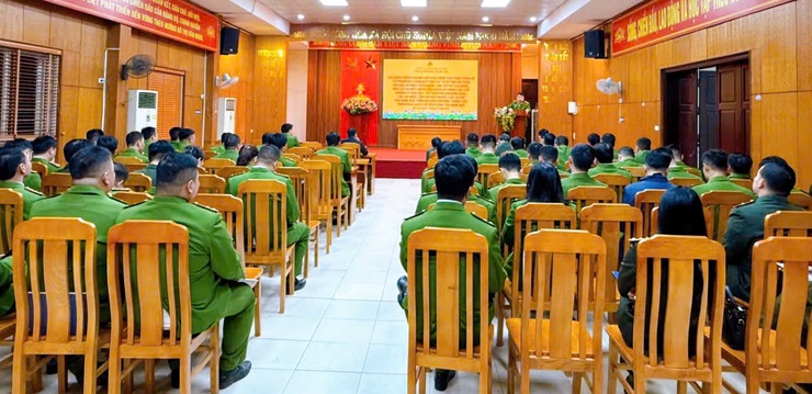 Công an phường Thanh Liệt mở cao điểm bảo đảm an ninh, trật tự trước các sự kiện chính trị trọng đại