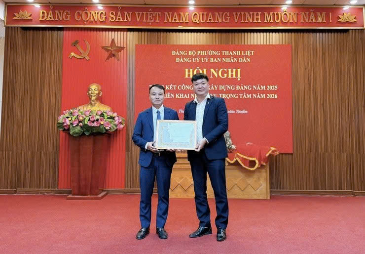 Đảng ủy UBND phường Thanh Liệt hoàn thành toàn diện nhiệm vụ xây dựng Đảng năm 2025