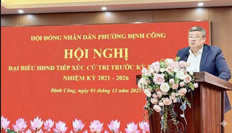Phường Định Công tập trung tiếp thu, giải quyết dứt điểm kiến nghị cử tri trước kỳ họp HĐND