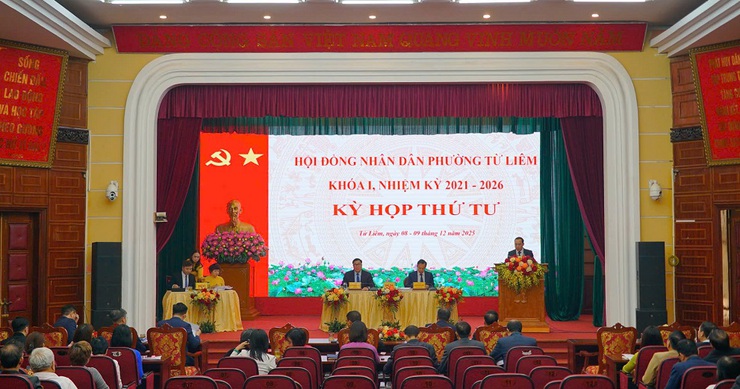 HĐND phường Từ Liêm tổ chức Kỳ họp thứ Tư, thống nhất quyết sách cho nhiệm vụ năm 2026