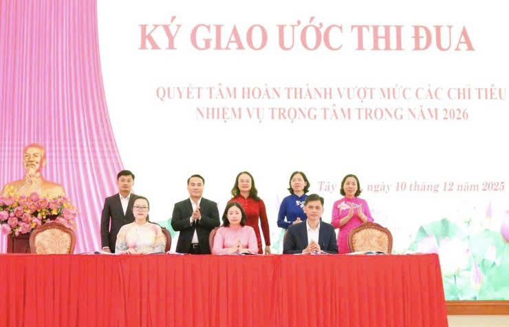 Phường Tây Tựu giao chỉ tiêu phát triển kinh tế - xã hội, phát động thi đua quyết tâm hoàn thành cao nhất nhiệm vụ năm 2026