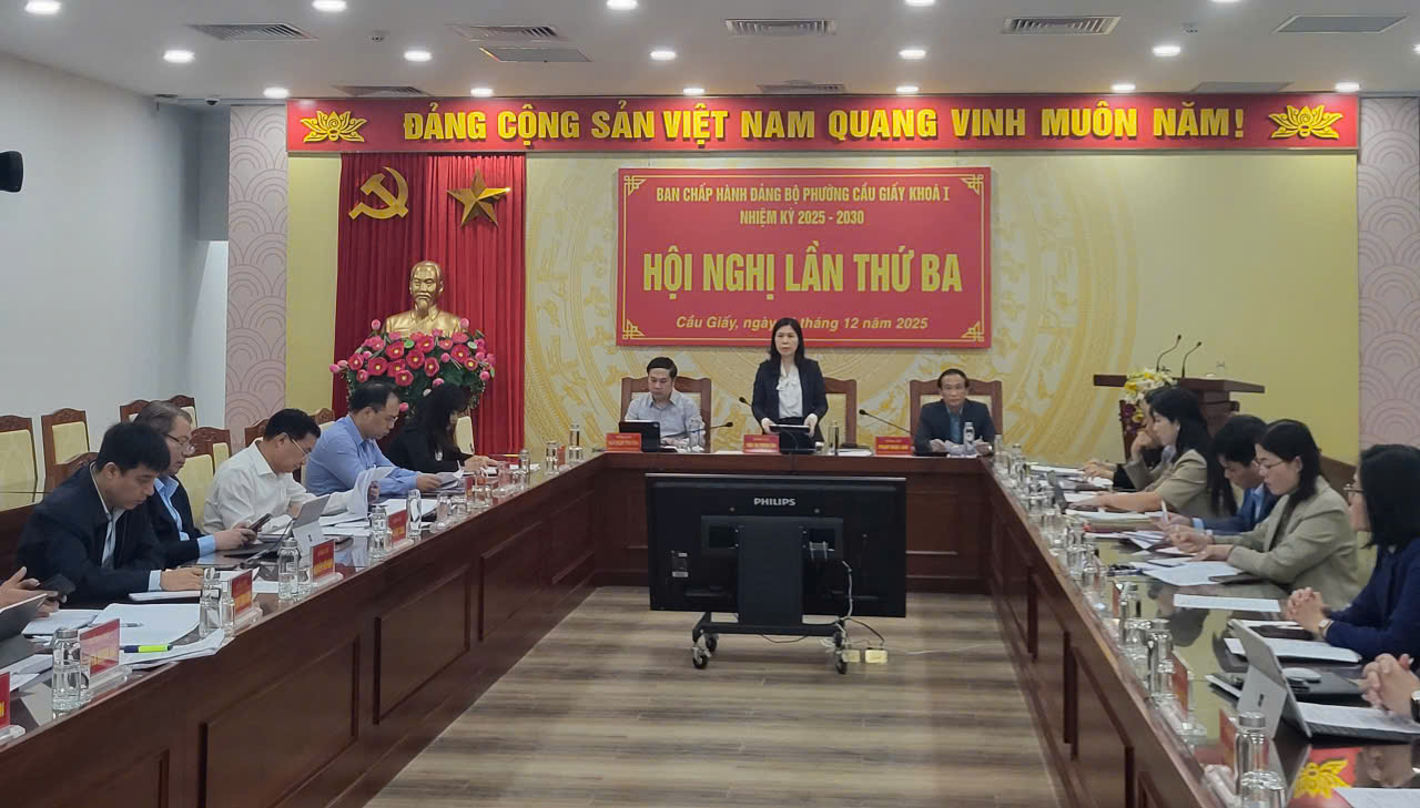 Đảng bộ phường Cầu Giấy tập trung hoàn thiện nhiệm vụ năm 2025, tạo nền tảng bứt phá trong năm 2026