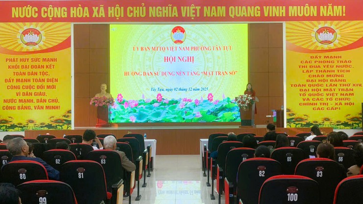 MTTQ phường Tây Tựu triển khai đồng bộ công tác bầu cử và chuyển đổi số trong hệ thống Mặt trận