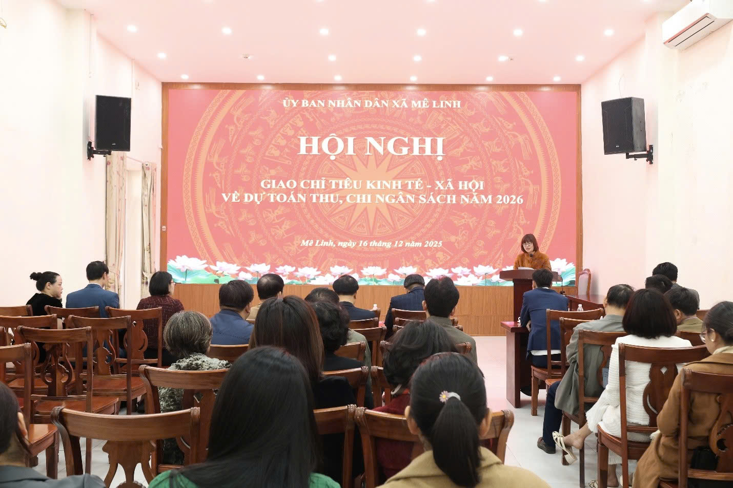 Xã Mê Linh giao chỉ tiêu kinh tế - xã hội, dự toán ngân sách năm 2026, quyết tâm hoàn thành toàn diện nhiệm vụ được giao