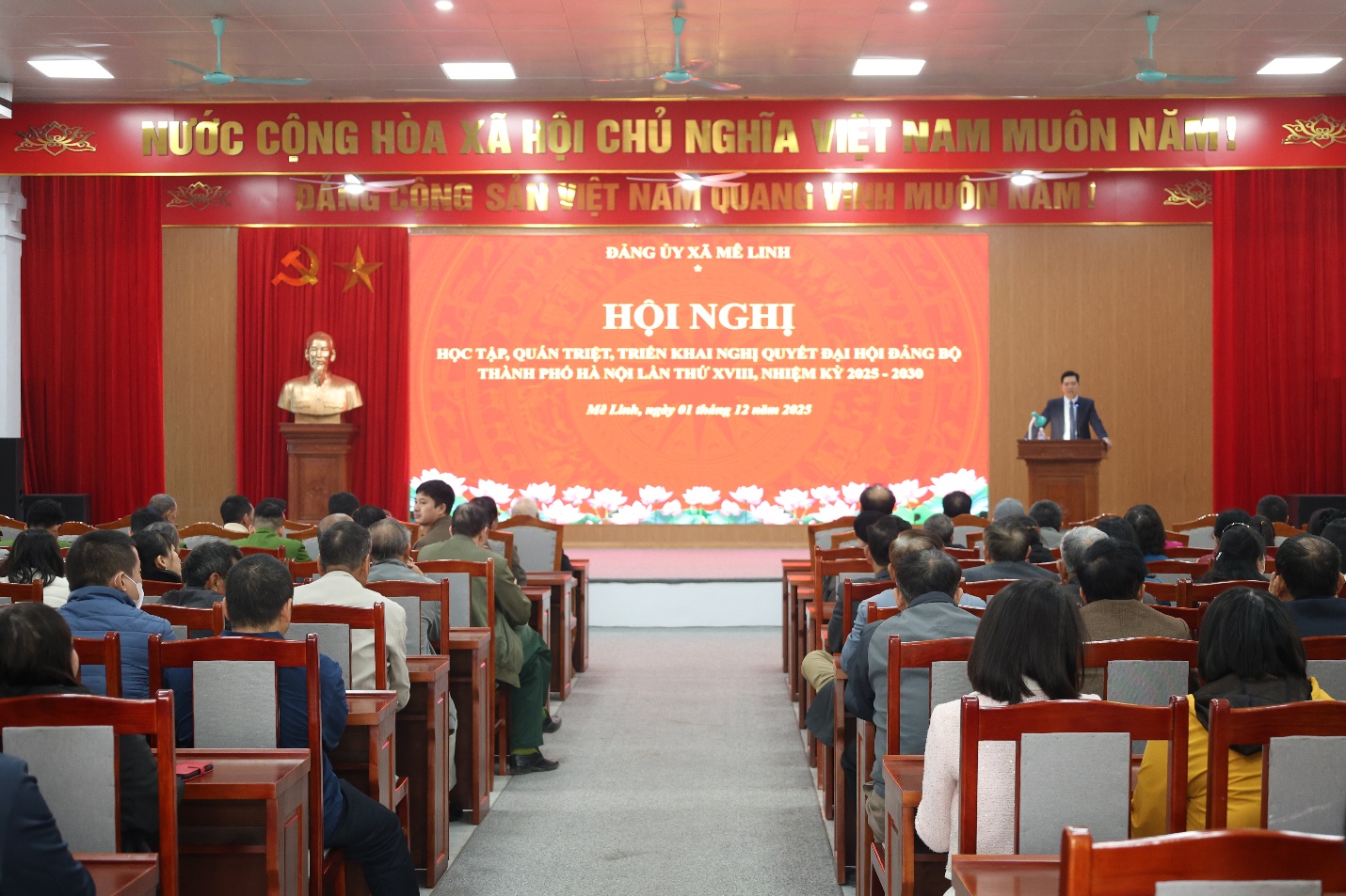 Đảng ủy xã Mê Linh quán triệt sâu rộng Nghị quyết Đại hội XVIII Đảng bộ thành phố Hà Nội