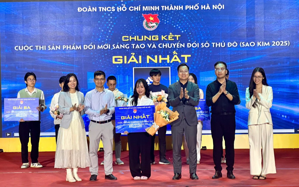 Chung kết Sao Kim 2025 lan tỏa khát vọng đổi mới sáng tạo và chuyển đổi số của tuổi trẻ Thủ đô