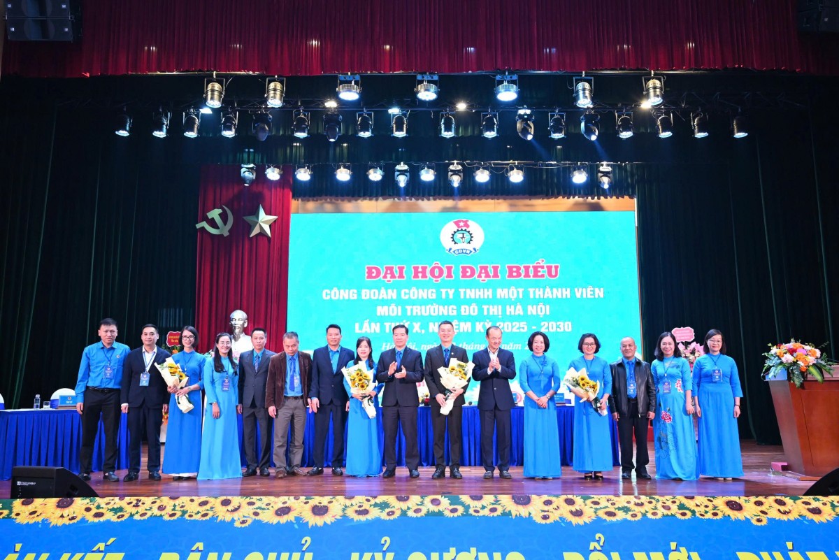 Đại hội Công đoàn Công ty TNHH MTV Môi trường đô thị Hà Nội lần thứ X: Đổi mới, đoàn kết vì môi trường Thủ đô xanh - sạch - đẹp