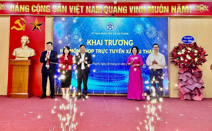 Xã Đại Thanh ra mắt hệ thống họp trực tuyến, thúc đẩy xây dựng chính quyền số ở cơ sở